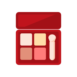 Makeup Palette Icon, makeup palette,brush
