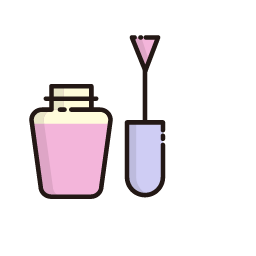 Cosmetic Jar & Spoon Icon, cosmetic jar,makeup spoon