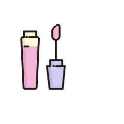 Lip Gloss & Brush Icon, lip gloss,lip brush
