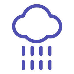 Heavy Rain - Rainstorm Icon, heavy rain,rainstorm,weather