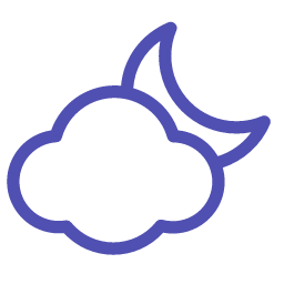 Night - Cloudy Icon, night,cloudy,weather