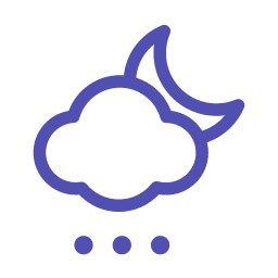 Night - Snow Shower Icon, night,snow shower,weather