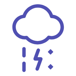 Thunderstorm with Hail Icon, thunderstorm,hail,weather