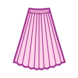 Long Skirt Icon, long skirt,girly skirt,pink skirt