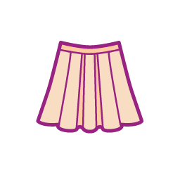 Umbrella Skirt Icon, umbrella skirt,girly skirt,pink skirt