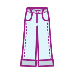Wide - Leg Pants Icon, wide - leg pants,girly pants,pink pants