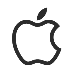 Apple Logo (Outline) Icon, Apple,outline