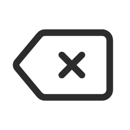 Backspace Icon, backspace,X