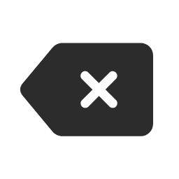 Backspace Icon, backspace,X