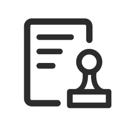Contract (Outline) Icon, contract,stamp,outline