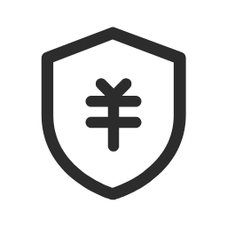 Deposit Shield (Outline) Icon, deposit,shield,yuan,outline