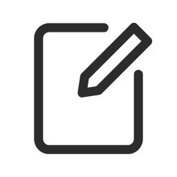Edit 2 (Outline) Icon, edit,pencil,paper,outline