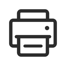 Fax (Outline) Icon, fax,printer,outline