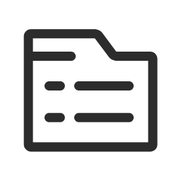 Folder (Outline) Icon, folder,document,outline