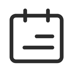 Log (Outline) Icon, log,calendar,outline