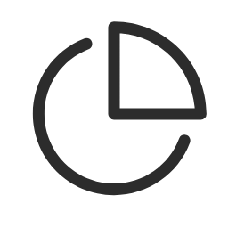 Pie Chart (Outline) Icon, pie,chart,outline