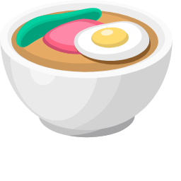 Noodles with Egg Icon, noodles,egg,food