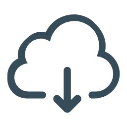 Cloud Down Icon, cloud,download,storage