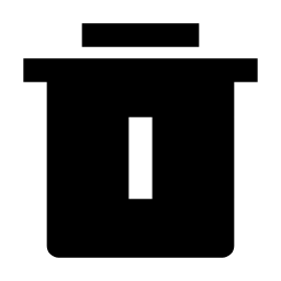 Delete Bin 4 Fill Icon, delete,bin,fill,line
