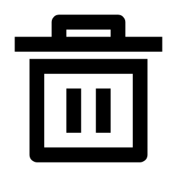 Delete Bin 5 Line Icon, delete,bin,line,lines