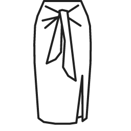 Wrap Skirt Icon, wrap skirt,skirt
