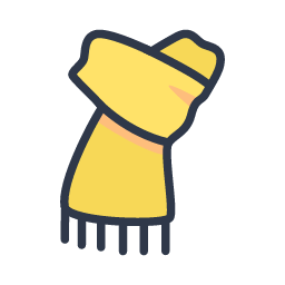 Scarf Icon, scarf,winter scarf