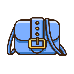 Blue Handbag Icon, handbag,bag