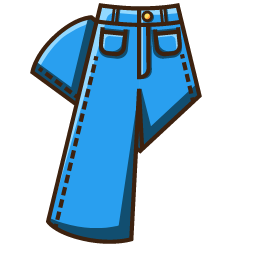 Blue Trousers Icon, trousers,pants