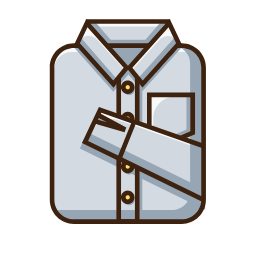 Gray Shirt Icon, shirt,formal wear