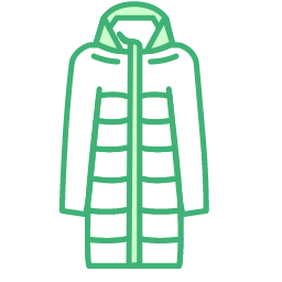 Down Jacket Icon, down jacket,outerwear,warm wear