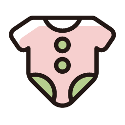 Kids' Clothing Icon, kids' clothes,onesie