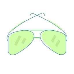 Green Sunglasses Icon, sunglasses,eyewear