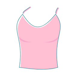 Pink Camisole Icon, camisole,undergarment