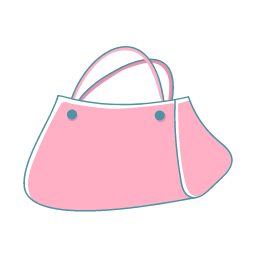 Pink Handbag Icon, handbag,bag