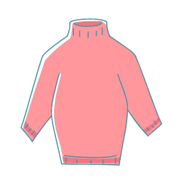 Pink Sweater Icon, sweater,top wear