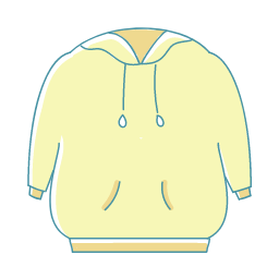 Yellow Hoodie Icon, hoodie,casual wear