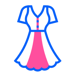 Dress Icon, dress,pink skirt