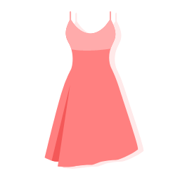 Pink Camisole Dress Icon, dress,camisole,pink