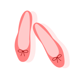 Pink Flat Shoes Icon, shoes,flats,pink