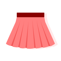 Pink Pleated Mini Skirt Icon, skirt,mini skirt,pleated