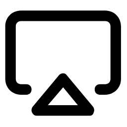 Airplay Icon, airplay,screen,triangle