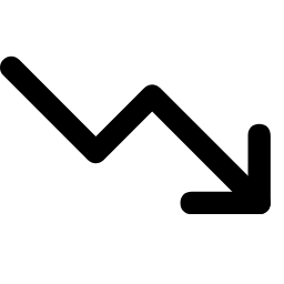 Trending Down Icon, trending,down,decline