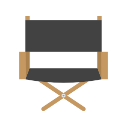 Director Chair Icon, director chair,movie,film