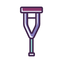 Crutches Icon, crutches,mobility,injury