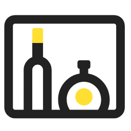 Wine Cabinet Icon, wine cabinet,wine bottles,storage