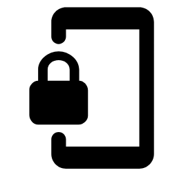 Round Phonelink Lock Icon, phonelink,lock,round