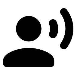 Round Record Voice Over Icon, record voice,voice