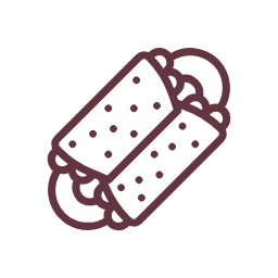 Roast Duck Roll Icon, roast duck roll,snack
