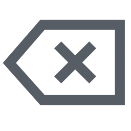 Backspace Icon, backspace,delete,X