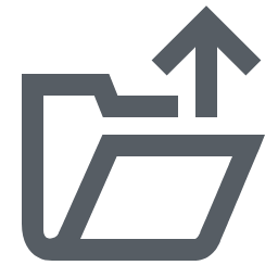 Folder Out Icon, folder out,move out,arrow